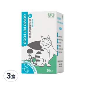 GOMO PET FOOD 貓犬專用腸道保健好順暢, 調節消化機能, 60g, 3盒