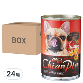 強品 犬餐罐, 牛肉+雞肉, 400g, 24罐