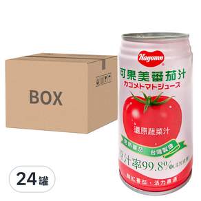 KAGOME 可果美 蕃茄汁 添加食鹽, 340ml, 24罐