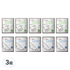 PETITFEE 水潤保溼精華手膜 22g*5包+足膜 26g*5包, 3組