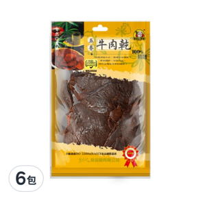 金安記 五香牛肉乾, 45g, 6包