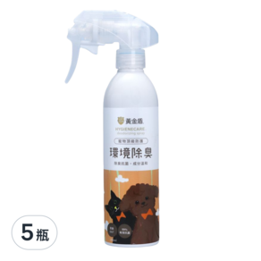 黃金盾 寵物環境除臭噴霧, 250ml, 5瓶