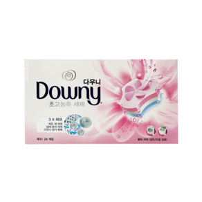 Downy 超濃縮洗衣錠 粉色, 24顆, 1盒