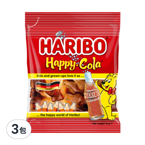 HARIBO 可樂Q軟糖, 15g, 3包