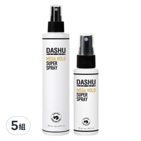 DASHU for men Premium Mega Hold 超定型噴霧 250ml + 50ml 2瓶, 5組