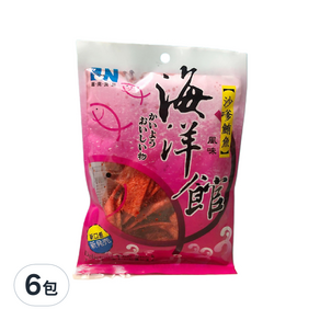 嘉南食品 海洋館 碳燒鮭魚 風味, 60g, 6包