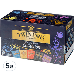 TWININGS 唐寧茶 經典茶系列茶包, 40g, 5盒