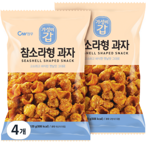 Cheongwoo 頭巾貝殼形糖果, 120g, 4包