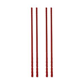 U-House 矽膠筷子2p, 紅色, 單品