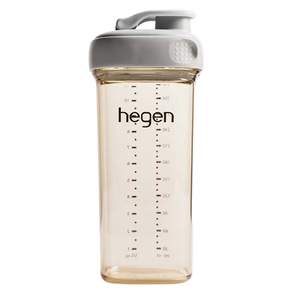 hegen 金色奇蹟PPSU多功能方圓型寬口水瓶 24個月以上, 霧灰, 330ml, 1個