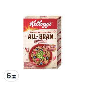 Kellogg's 家樂氏 ALL-BRAN 高纖麥麩 早餐穀物, 315g, 6盒