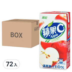 黑松 蘋果C 蘋果果汁飲料, 300ml, 72入