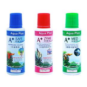 Aqua Plus 水質穩定劑120ml+硝化菌120ml+綜合預防劑120ml組, 1組