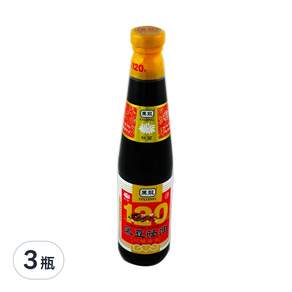 黑龍 秋菊級黑豆蔭油 清油, 400ml, 3瓶