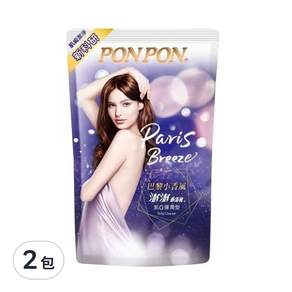 PON PON 澎澎 香浴乳 肌Q彈潤型 補充包, 700g, 2包