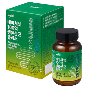 NatureSet 百億乳酸菌Plus綜合維他命膠囊, 60顆, 1罐