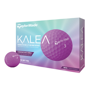 TaylorMade Kalea高爾夫2層球, 1盒, 霧面紫色