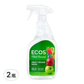 ECOS 天然環保蔬果清潔噴霧, 650ml, 2瓶