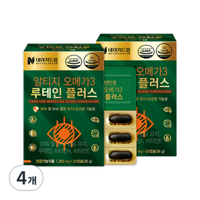 NATURE DREAM rTG Omega-3葉黃素Plus膠囊, 4個, 36g