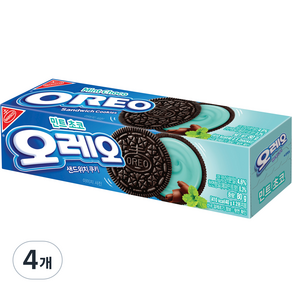 OREO 奧利奧 薄荷巧克力夾心餅乾 2包入, 80g, 4盒