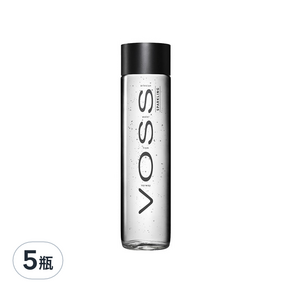 VOSS 芙絲 挪威氣泡礦泉水, 375ml, 5瓶