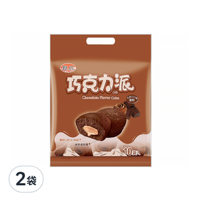 旺旺 野川巧克力派 10入, 190g, 2袋