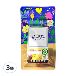 High Tea 玉米鬚菊花茶, 3g, 12包, 3袋
