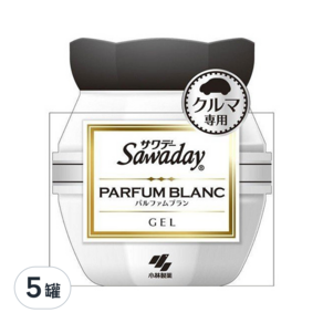 小林製藥 Sawaday PARFUM 車用芳香劑 90g, 白色花香, 5罐