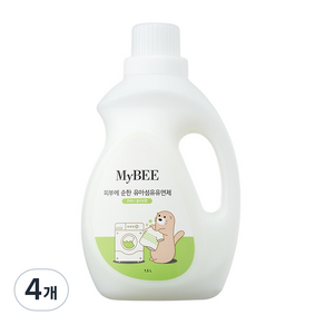 MyB 溫和嬰兒柔軟劑 1500ml, 1.5L, 4個