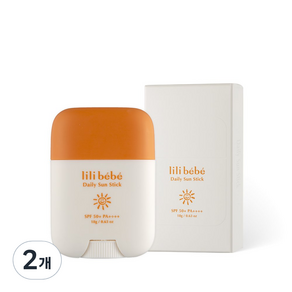 lili bebe 孩童防曬棒 SPF50+ PA++++, 2條, 18g