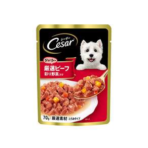 Cesar 西莎 成犬 蒸鮮包, 牛肉 + 蔬菜, 70g, 16包