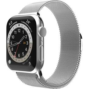 SINJIMORU Apple Watch金屬錶帶, 銀色