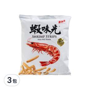 裕榮食品 蝦味先 原味, 60g, 3包