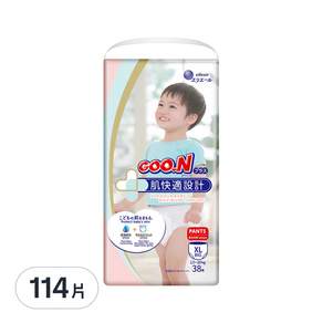 GOO.N 大王 日本製肌快適褲型紙尿褲/尿布, 12-20kg, XL, 114片