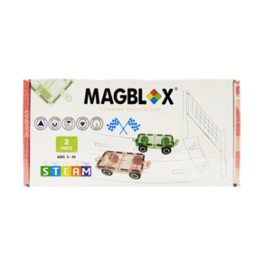 MAGBLOX 磁力車車 棉花糖 2片, 裸粉+薄荷綠, 1盒
