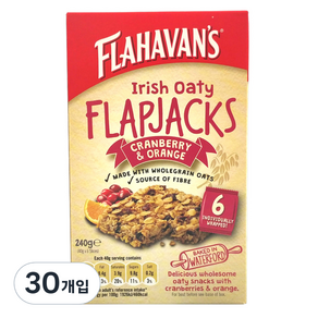 FLAHAVAN'S 蔓越莓橘子燕麥餅 6包入, 240g, 5盒