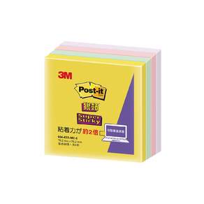 3M Post-it 利貼 狠黏便條紙 654-4SS-MC-5, 1組