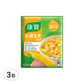 Knorr 康寶 自然原味火腿玉米, 49.7g, 3包