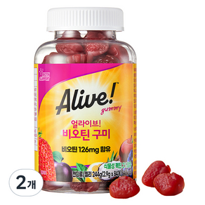 Alive Natural Life 生物素軟糖 244g, 2個