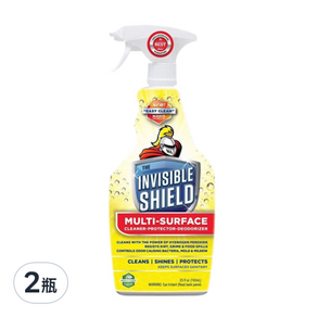 INVISIBLE SHIELD 奈米撥水亮光清潔劑 多用途抗菌除臭型, 740ml, 2瓶