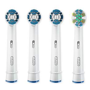 Oral-B 歐樂B 電動牙刷刷頭組 基礎清潔型刷頭*3入+牙線效果型刷頭*1入, EB20+ EB25, 1組