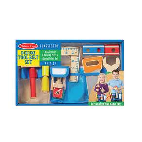 Melissa&Doug 瑪莉莎 角色扮演 豪華木製工具腰帶組, 1組