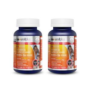 naturalplus 維生素 D3 膠囊 2000IU, 180顆, 2罐