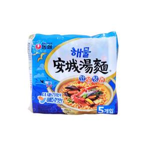 Nongshim 農心 安城湯麵 海鮮口味 112g, 5包, 1袋