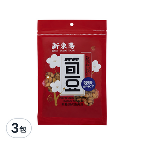 新東陽 辣味筍豆, 150g, 3包
