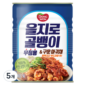 Dongwon 東遠 乙支路螺肉&烤鮟鱇魚絲罐頭, 5罐, 300g