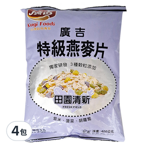 廣吉 特級燕麥片 田園清新, 400g, 4包