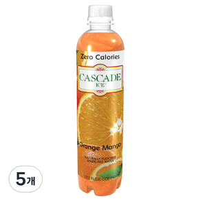 CASCADE 橘子芒果氣泡飲, 509ml, 5個