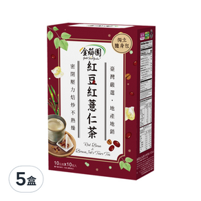 金薌園 紅豆紅薏仁茶, 10g, 10入, 5盒