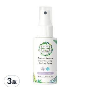 HH 草本新淨界 私密潔淨舒緩噴霧 沁涼蒼蘭, 50ml, 3瓶